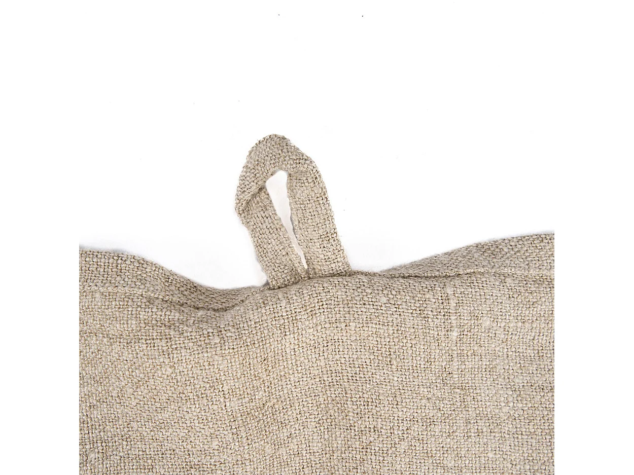 De Linen Moody Keukendoek - Natural Black - 50x70