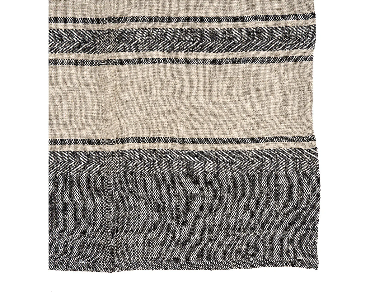 Il Canovaccio Linen Smudge - Nero Naturale - 50x70