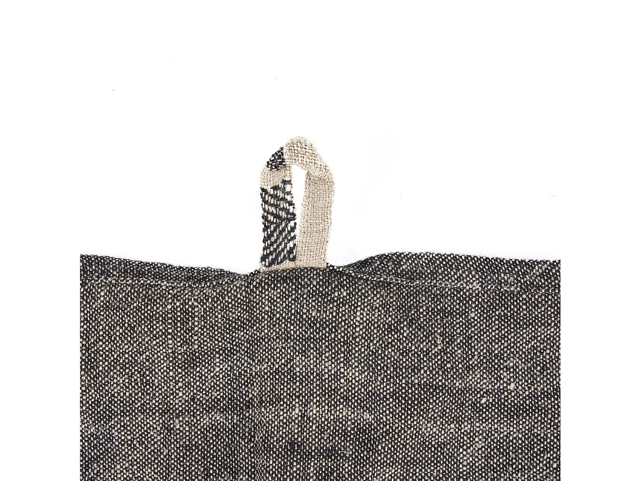 Il Canovaccio Linen Smudge - Nero Naturale - 50x70