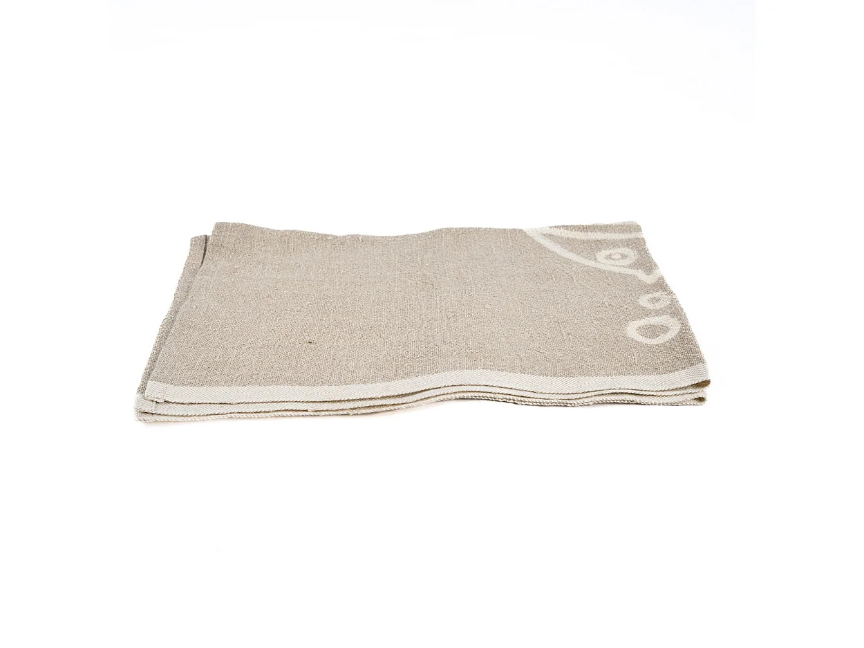 Le Torchons Linen Fish - Blanc Naturel - 50x70