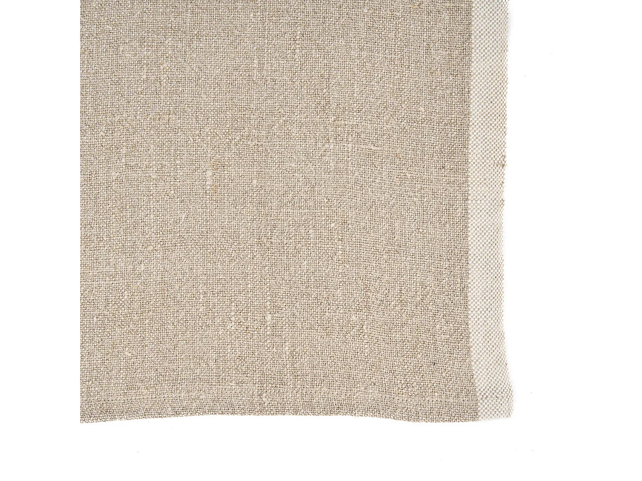 De Linen Fish Keukendoek - Natural White - 50x70