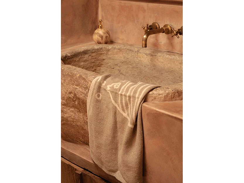 Le Torchons Fish En Lin - Blanc Naturel - 50x70