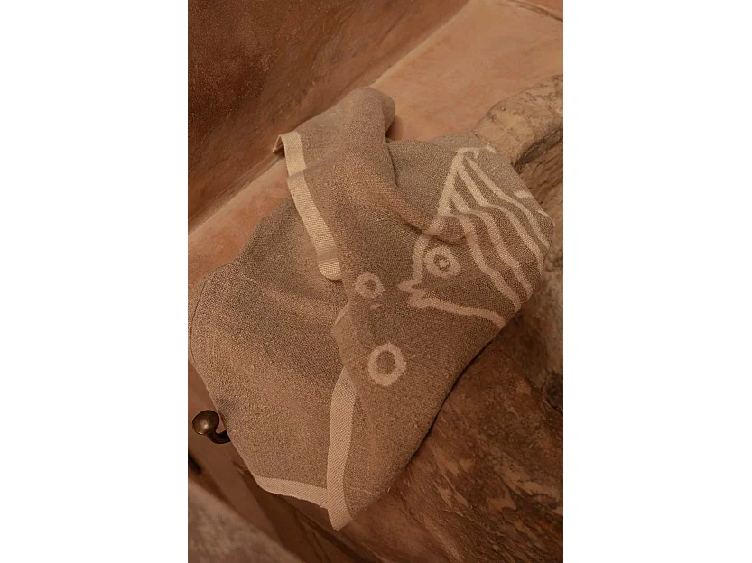 Le Torchons Fish En Lin - Blanc Naturel - 50x70