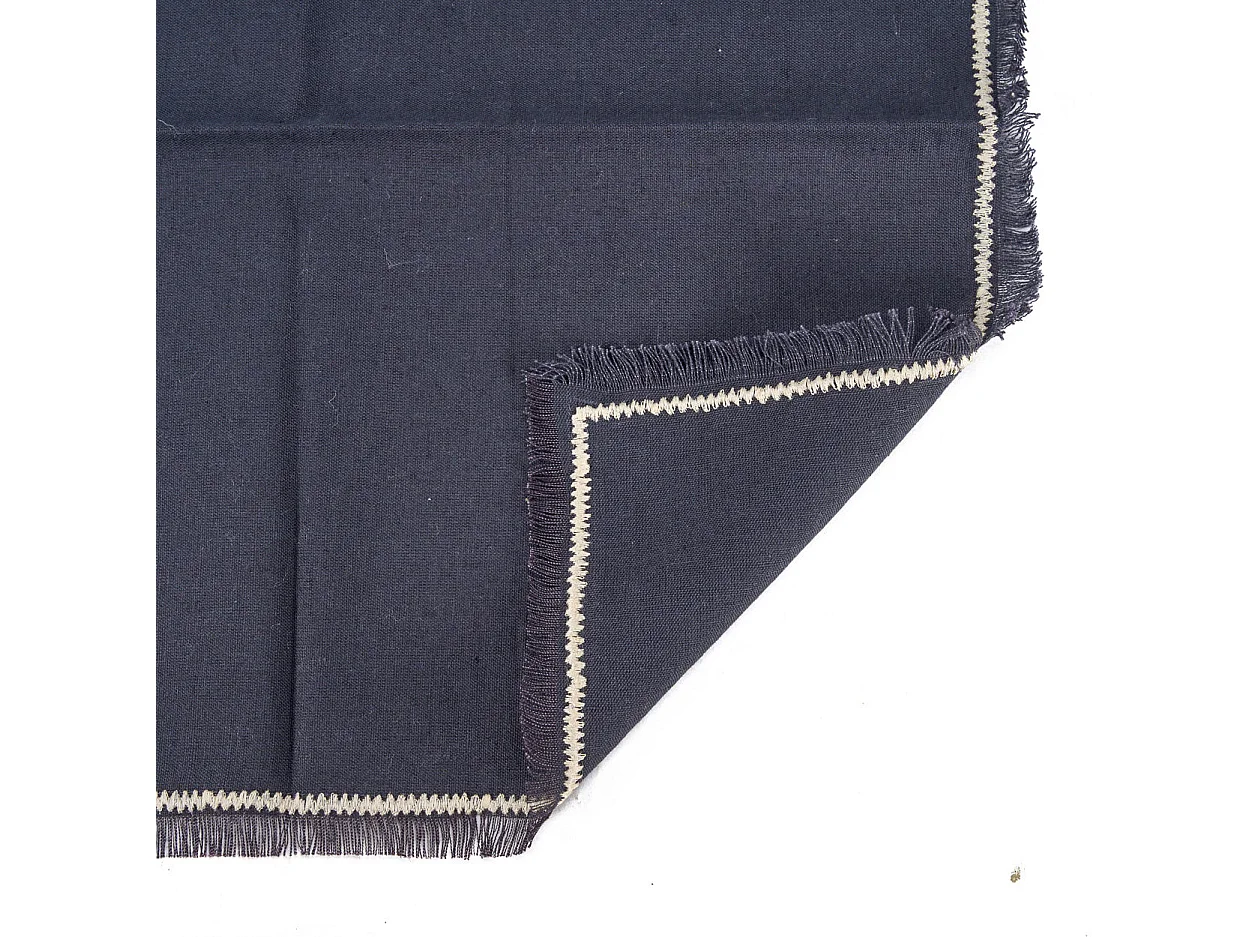 Die Tuscany Serviette - Schwarz Natur - 45x45