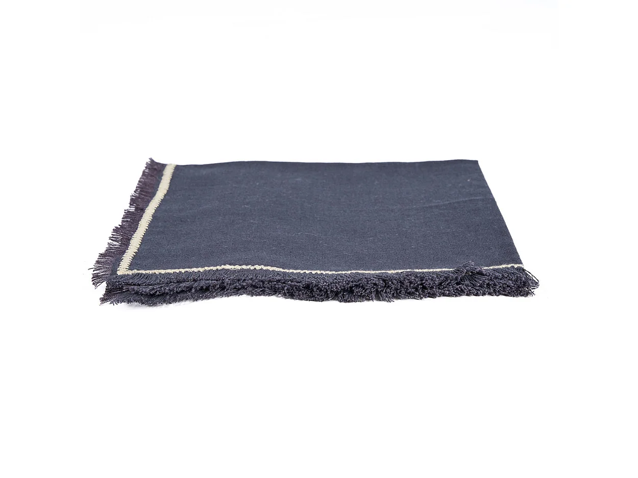 La Serviette Tuscany - Noir Naturel - 45x45