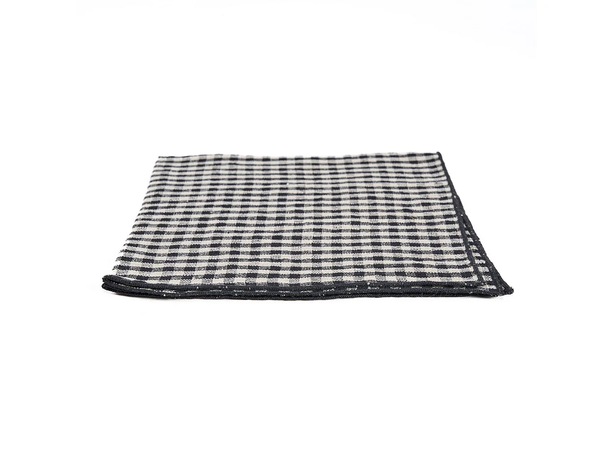 Het Picknick Servet - Natural Black - 45x45
