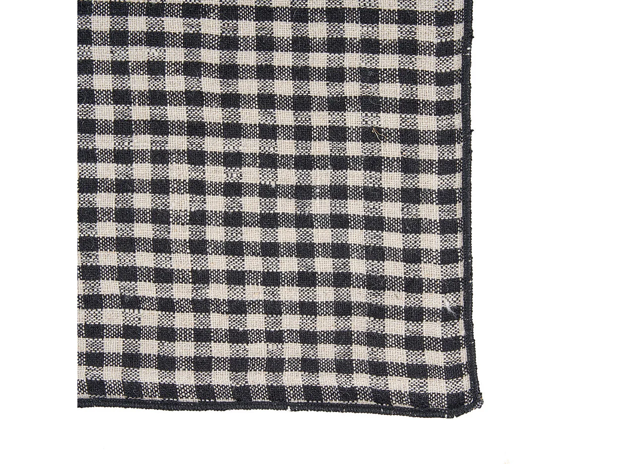 La Serviette Picknick - Naturel Noir - 45x45