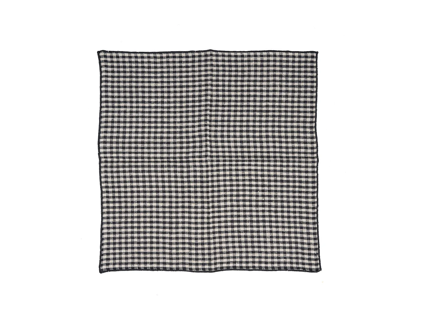 La Serviette Picknick - Naturel Noir - 45x45