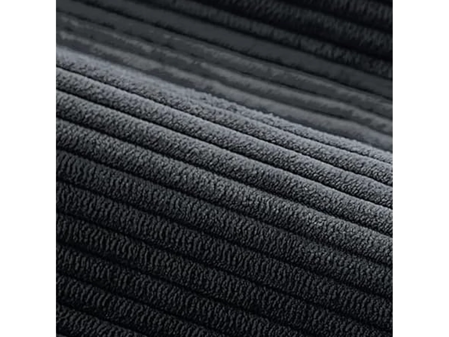 Canapé d'angle 5-6 places avec méridienne modulable en velours côtelé beige SHEFFIELD