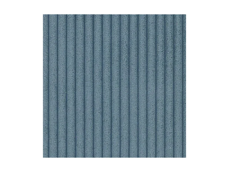 Canapé d'angle mini Isla gauche velours côtelé bleu