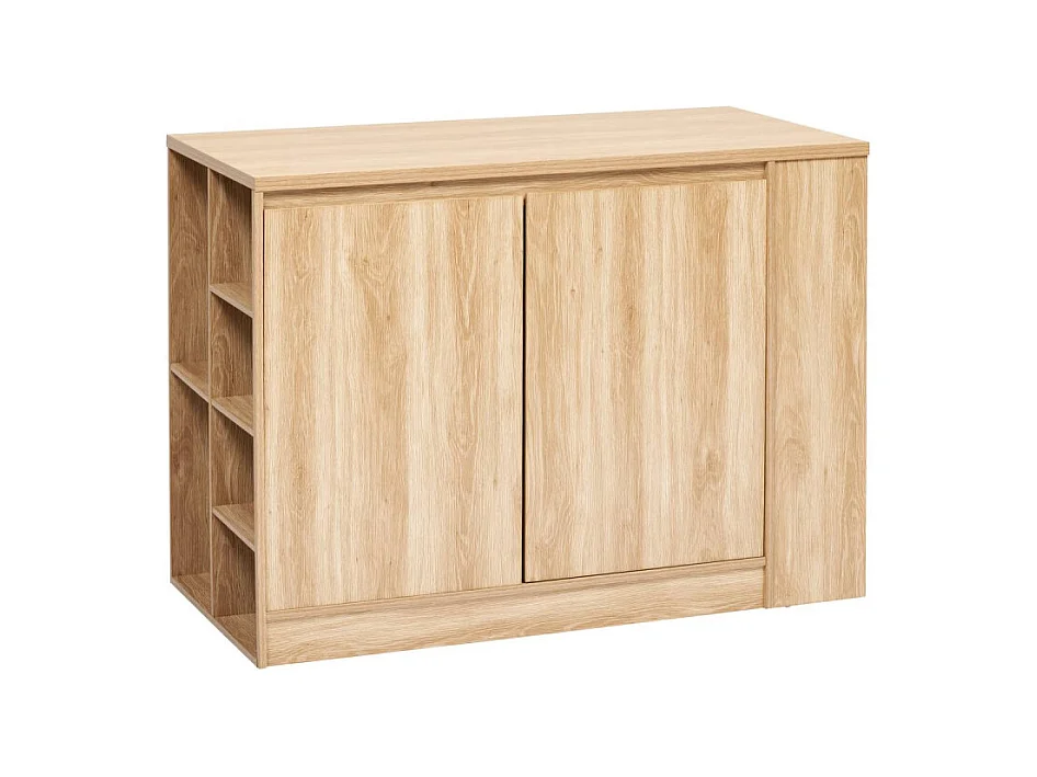 Ilot Central de Cuisine "Abana" 120cm Naturel