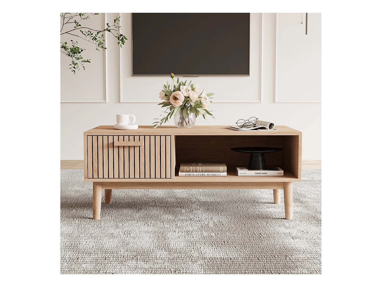 Couchtisch – Wohnzimmer, Esszimmer, L110 x B50 x H43 cm