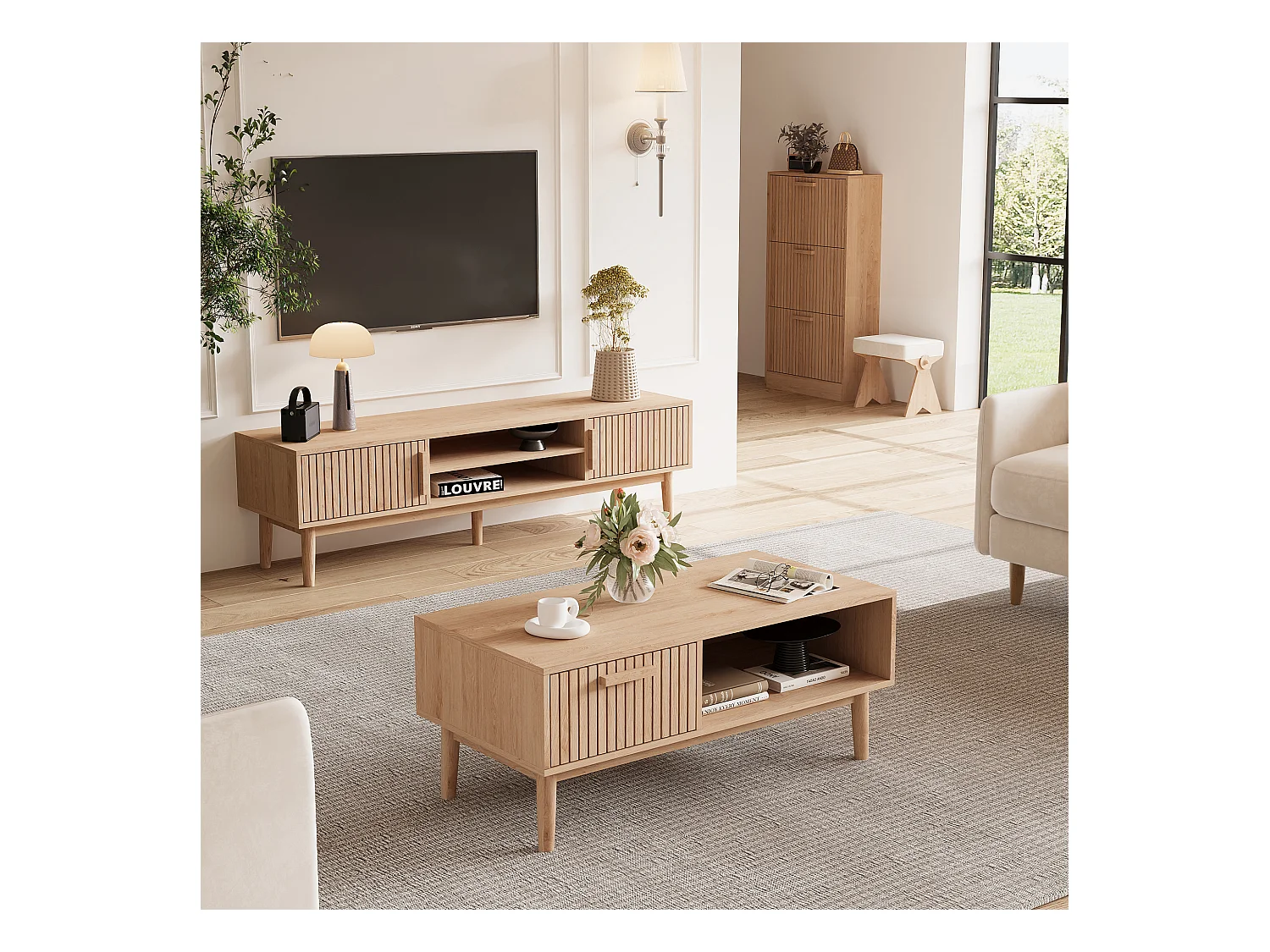 Couchtisch – Wohnzimmer, Esszimmer, L110 x B50 x H43 cm