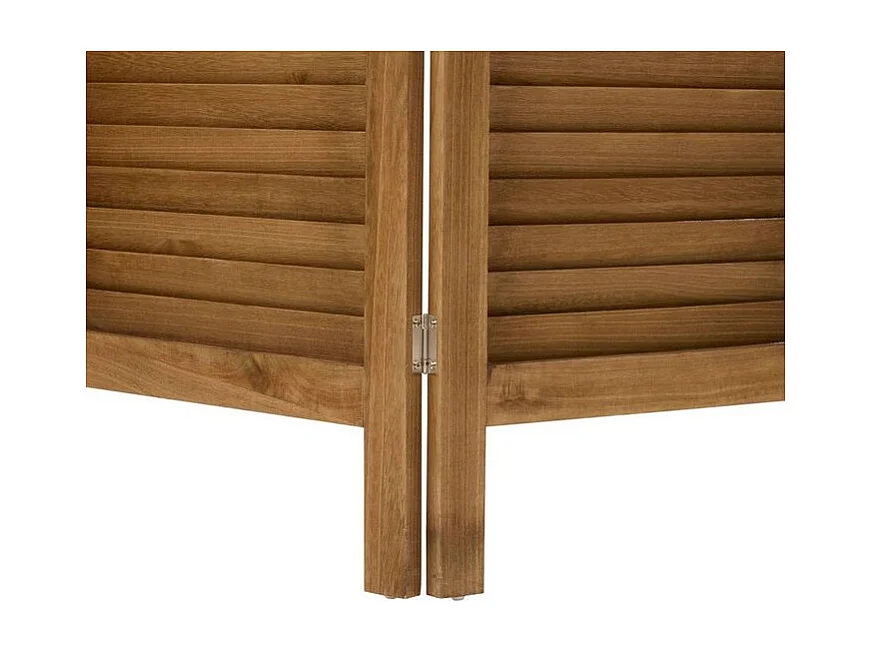Paravent 3 Panneaux en Bois "Camila" 120x170cm Marron