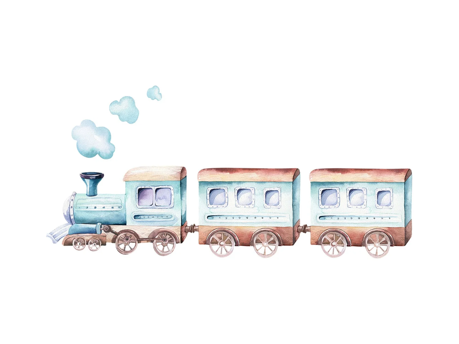 Cama Infantil Blanca Estilo Escandinavo Dibujo Tren 160x80 cm con Cajón – Incluye Colchón de Espuma, Base y Estructura Completa