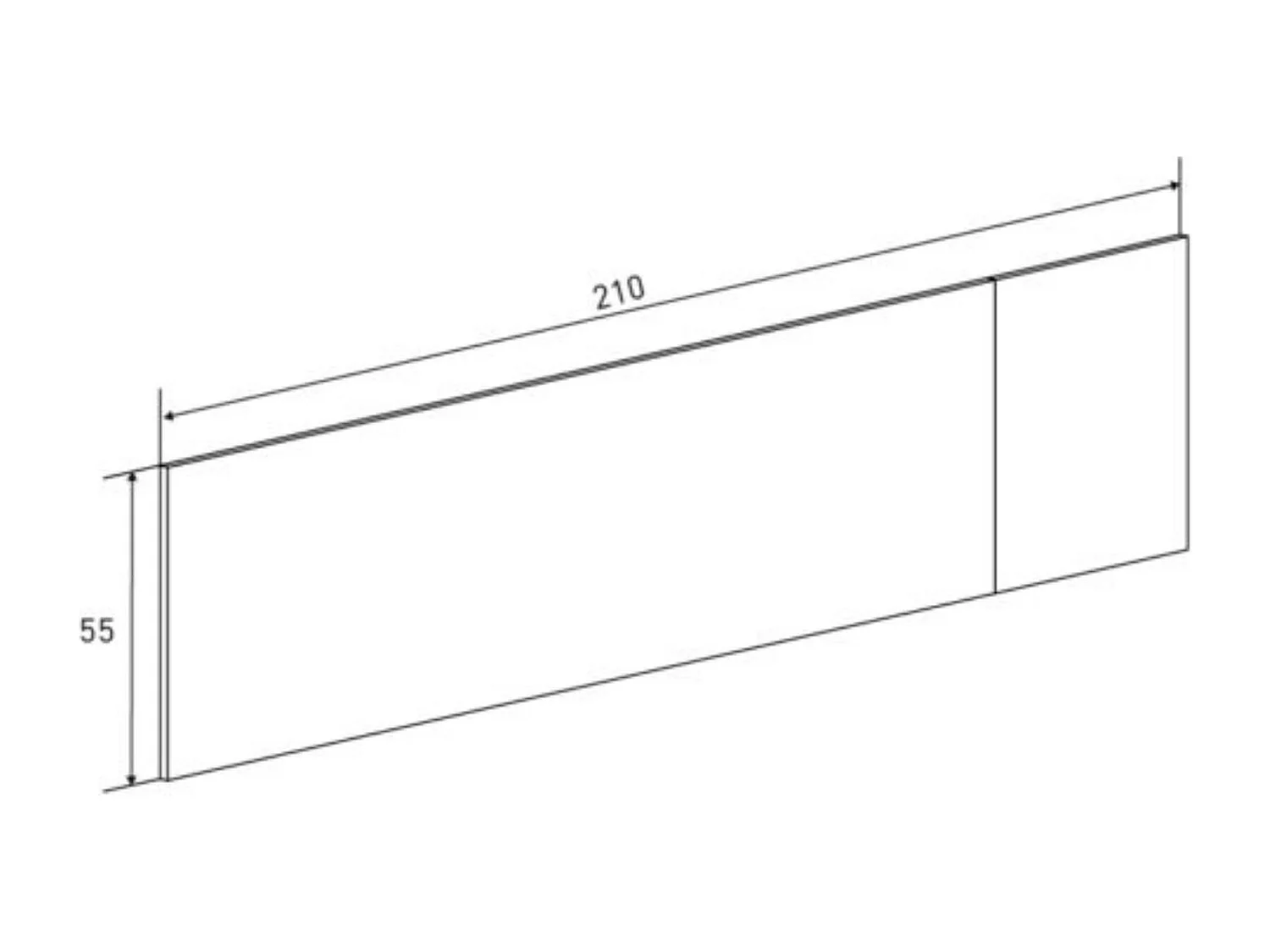 Cabezal + Dos Mesitas de Noche, Cabecero y Mesitas, Acabado en Mauvella - Rayas, Medidas: 210 cm (An) x 55 cm (Al) x 35 cm (Fon) – Meyvaser.