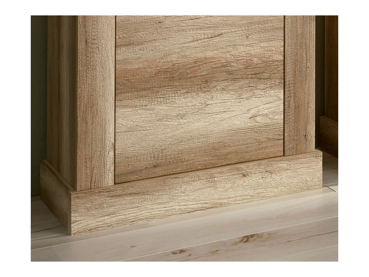 Bodeguero para Salón o Comedor, Práctico y Funcional, Color Cañón, Fácil de Montar, Madera, 135cm (Alto) x 66cm (Ancho) x 36,6cm (Fondo)