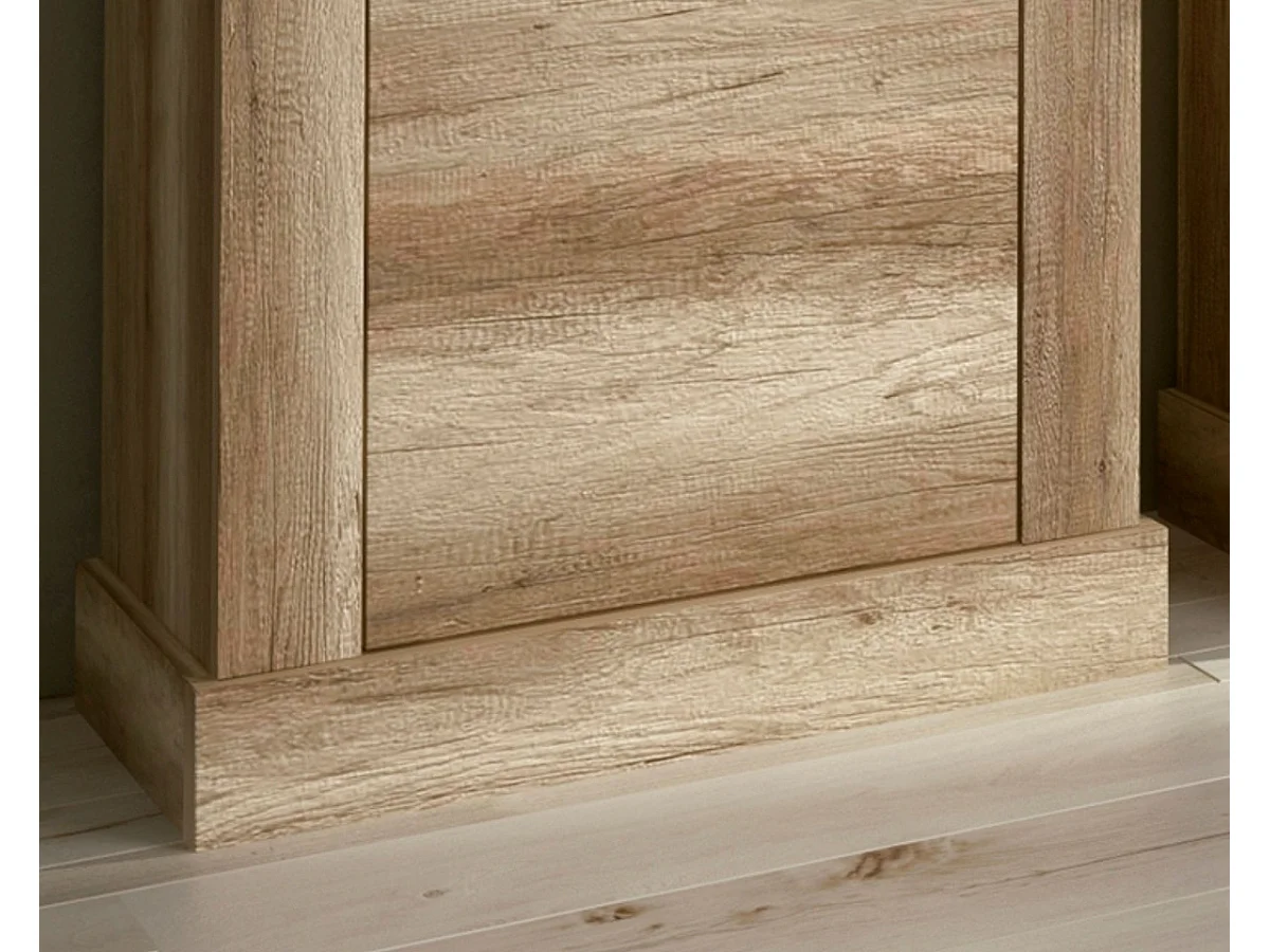 Bodeguero para Salón o Comedor, Práctico y Funcional, Color Cañón, Fácil de Montar, Madera, 135cm (Alto) x 66cm (Ancho) x 36,6cm (Fondo)