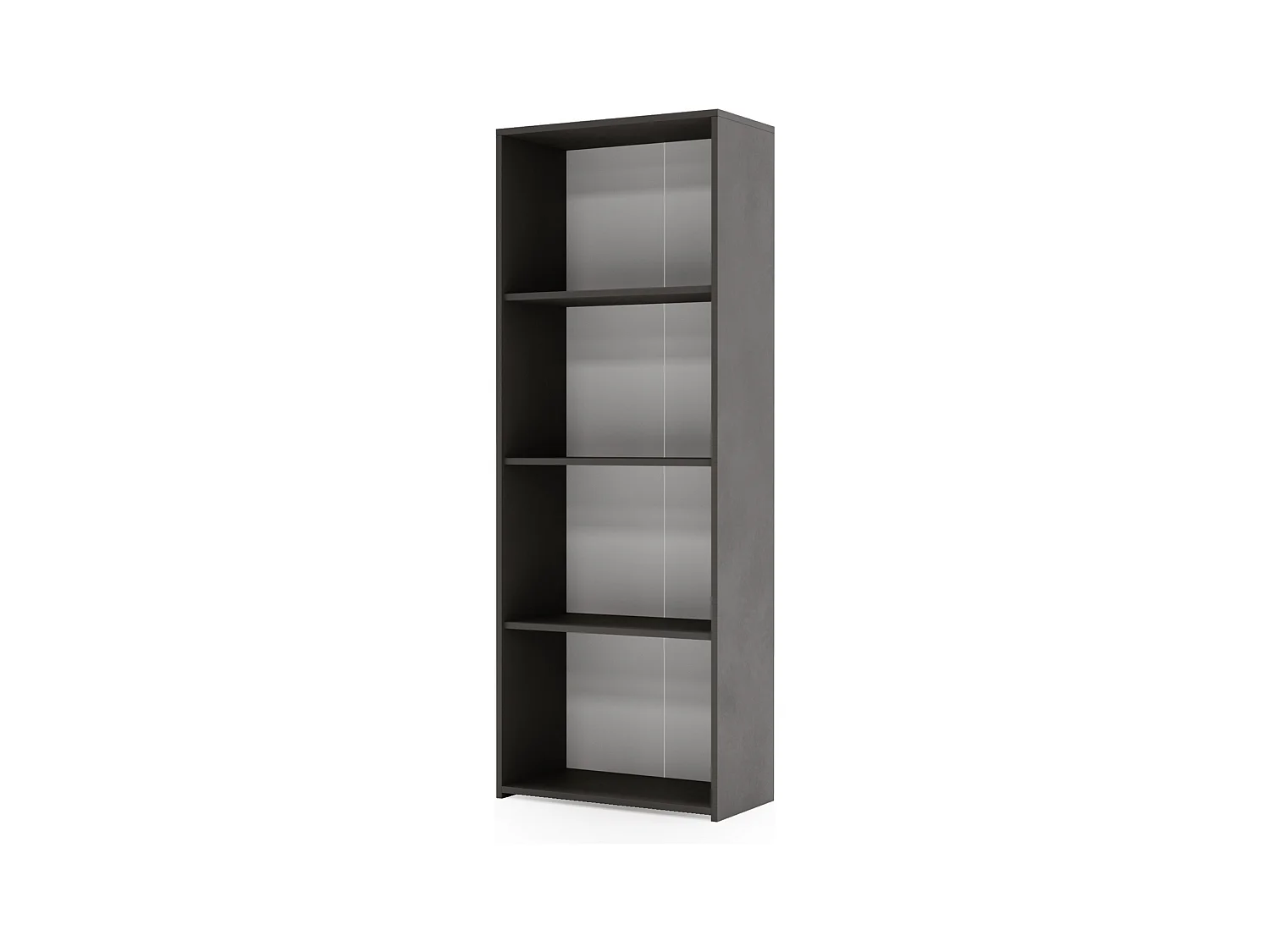 Estantería Librería Gris 160x60x30 cm – Estilo Escandinavo con Estantes Abiertos, Diseño Moderno y Funcional para Salón, Dormitorio u Oficina