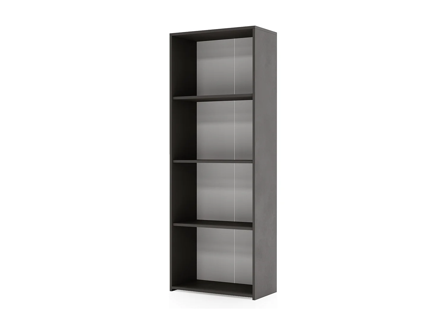 Estantería Librería Gris 160x60x30 cm – Estilo Escandinavo con Estantes Abiertos, Diseño Moderno y Funcional para Salón, Dormitorio u Oficina