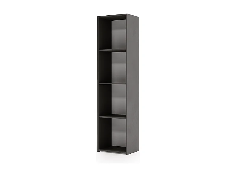 Estantería Librería Color Gris 160x40x30 cm – Estilo Escandinavo con Estantes Abiertos, Diseño Moderno y Funcional para Salón, Dormitorio u Oficina
