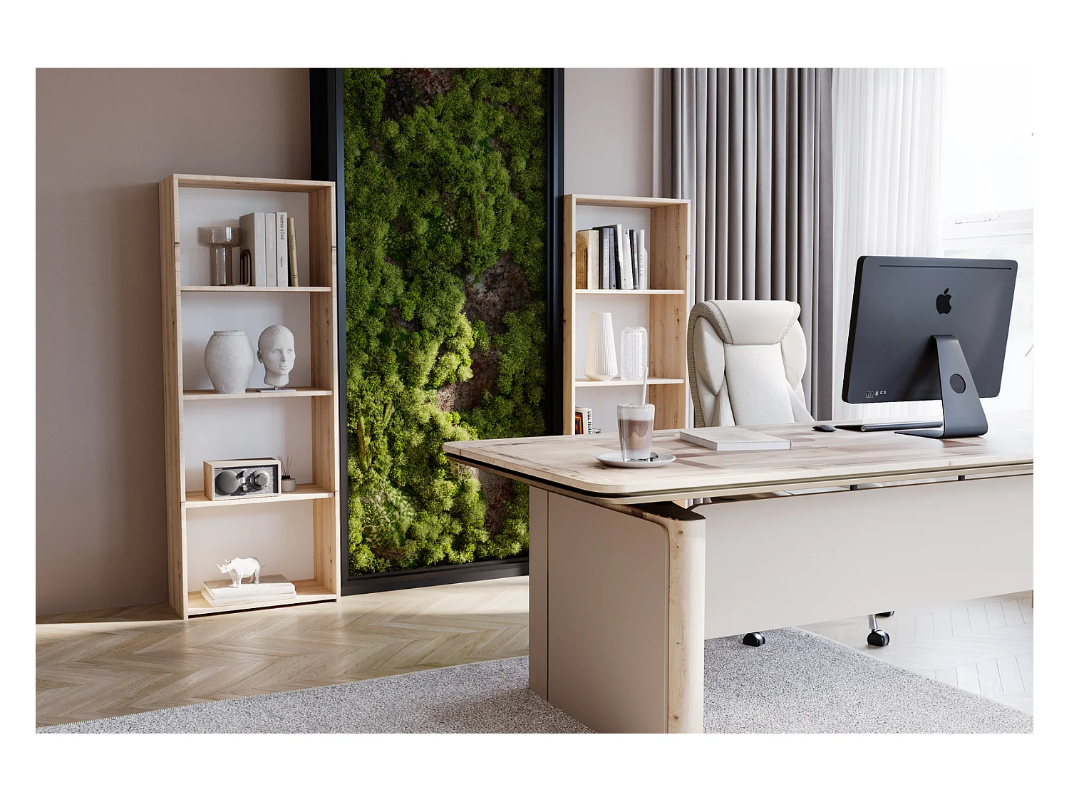 Estantería Librería Roble 160x60x30 cm – Estilo Escandinavo con Estantes Abiertos, Diseño Moderno y Funcional para Salón, Dormitorio u Oficina