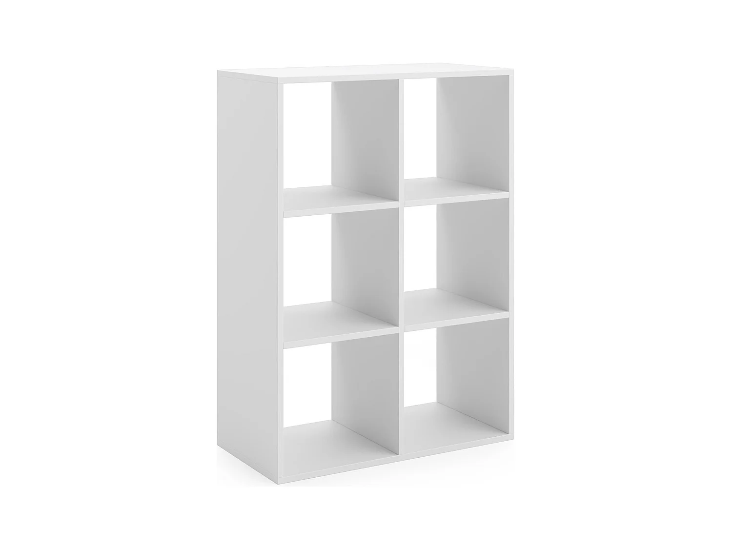 Mueble Estantería 2x3 Blanco – Diseño Nórdico – Ideal para Salón, Dormitorio u Oficina