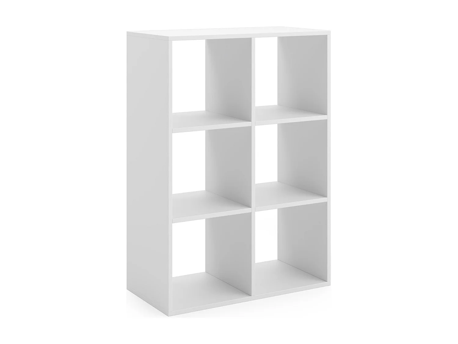 Mueble Estantería 2x3 Blanco – Diseño Nórdico – Ideal para Salón, Dormitorio u Oficina