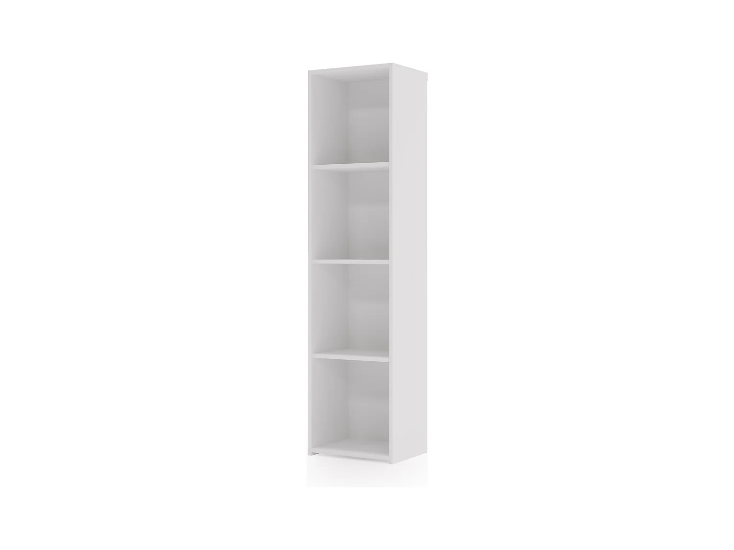 Estantería Librería Blanca 160x40x30 cm – Estilo Escandinavo con Estantes Abiertos, Diseño Moderno y Funcional para Salón, Dormitorio u Oficina
