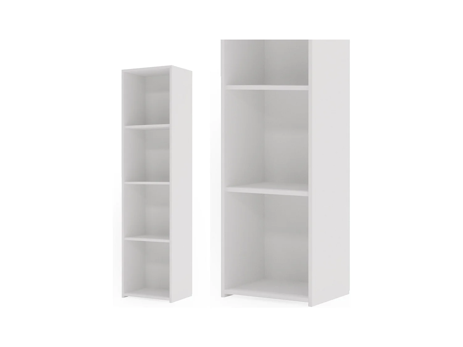 Estantería Librería Blanca 160x40x30 cm – Estilo Escandinavo con Estantes Abiertos, Diseño Moderno y Funcional para Salón, Dormitorio u Oficina