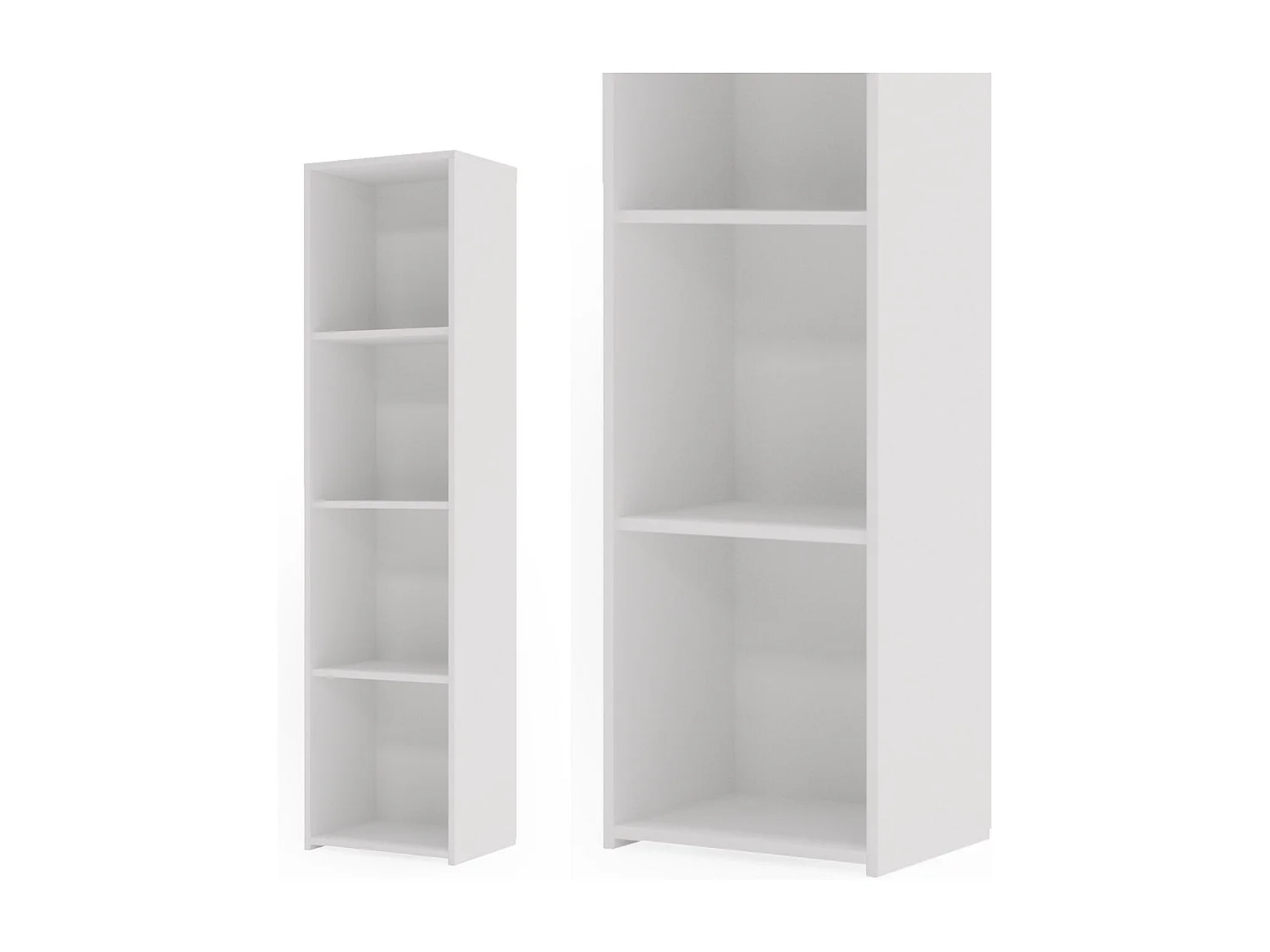Estantería Librería Blanca 160x40x30 cm – Estilo Escandinavo con Estantes Abiertos, Diseño Moderno y Funcional para Salón, Dormitorio u Oficina