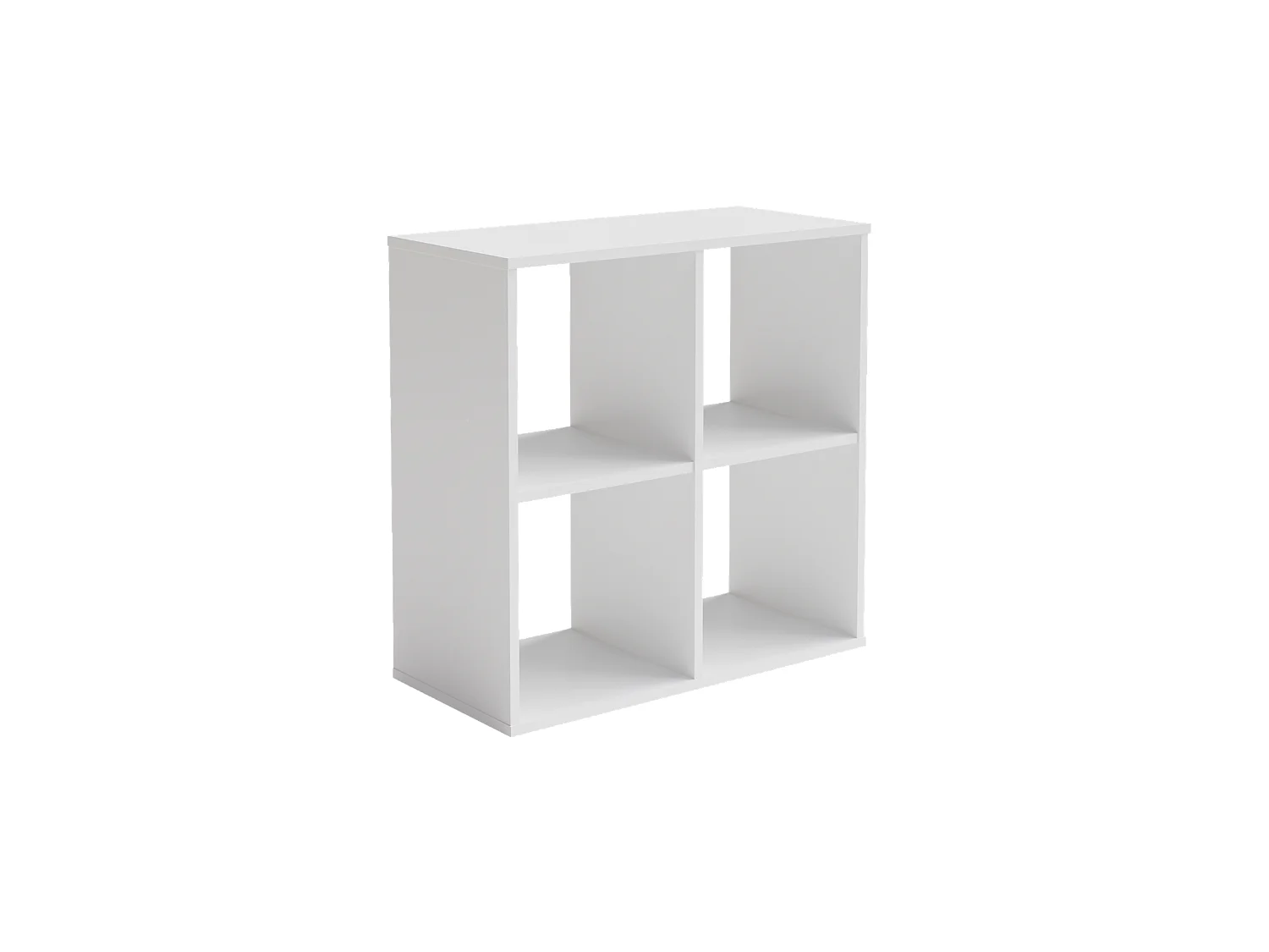 Mueble Estantería 2x2 Blanco – Estilo Nórdico – Ideal para Salón, Dormitorio u Oficina