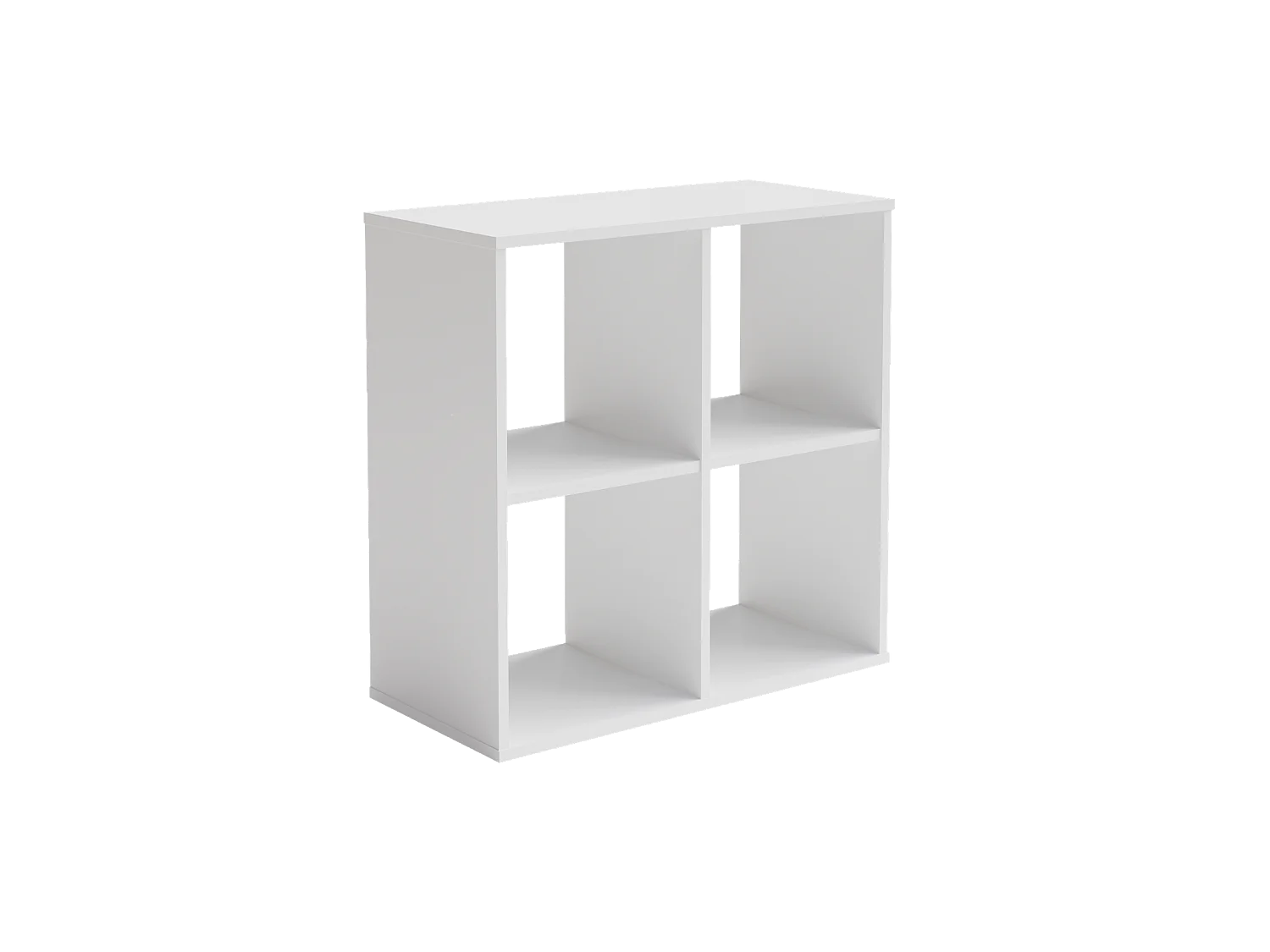 Mueble Estantería 2x2 Blanco – Estilo Nórdico – Ideal para Salón, Dormitorio u Oficina