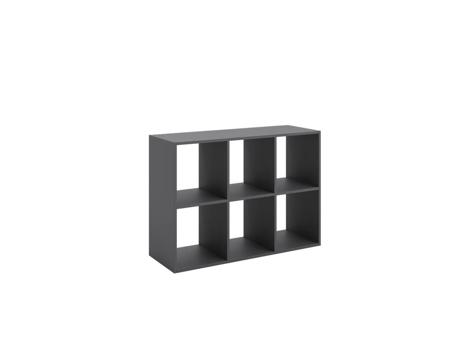 Mueble Estantería 2x3 Gris – Diseño Nórdico – Ideal para Salón, Dormitorio u Oficina