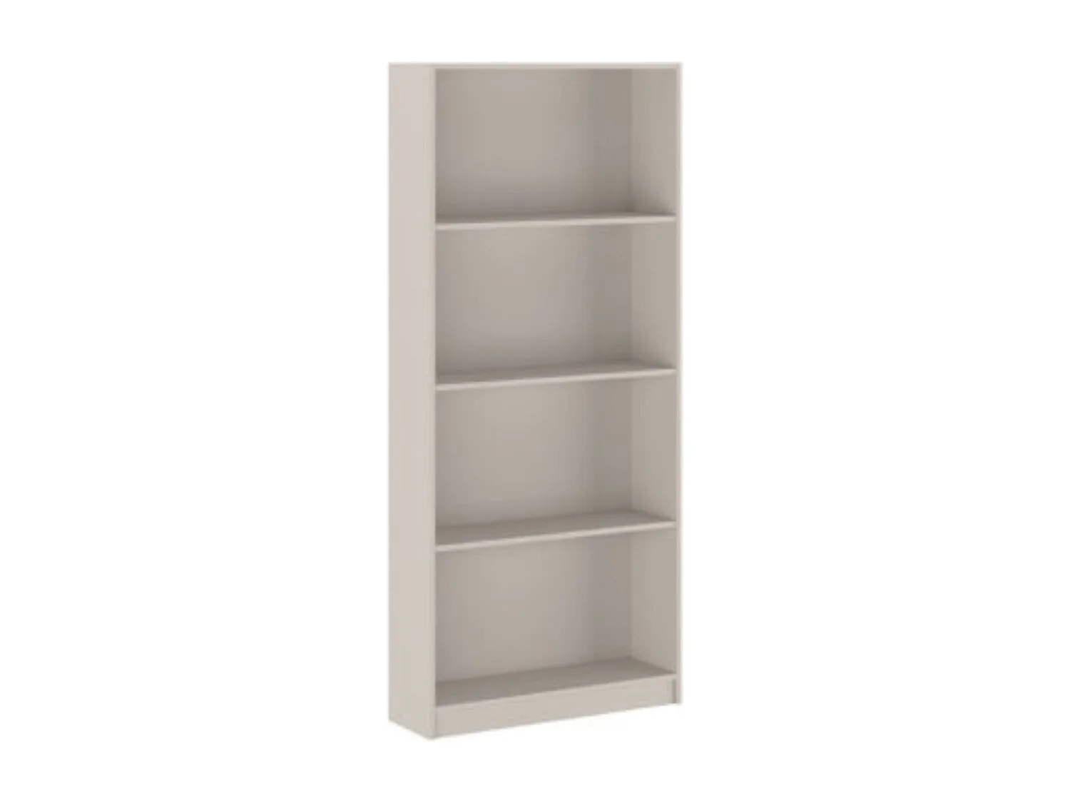 Meyvaser Librería estantería con cuatro baldas en madera color Beige para salón 180x80x24,5 cm