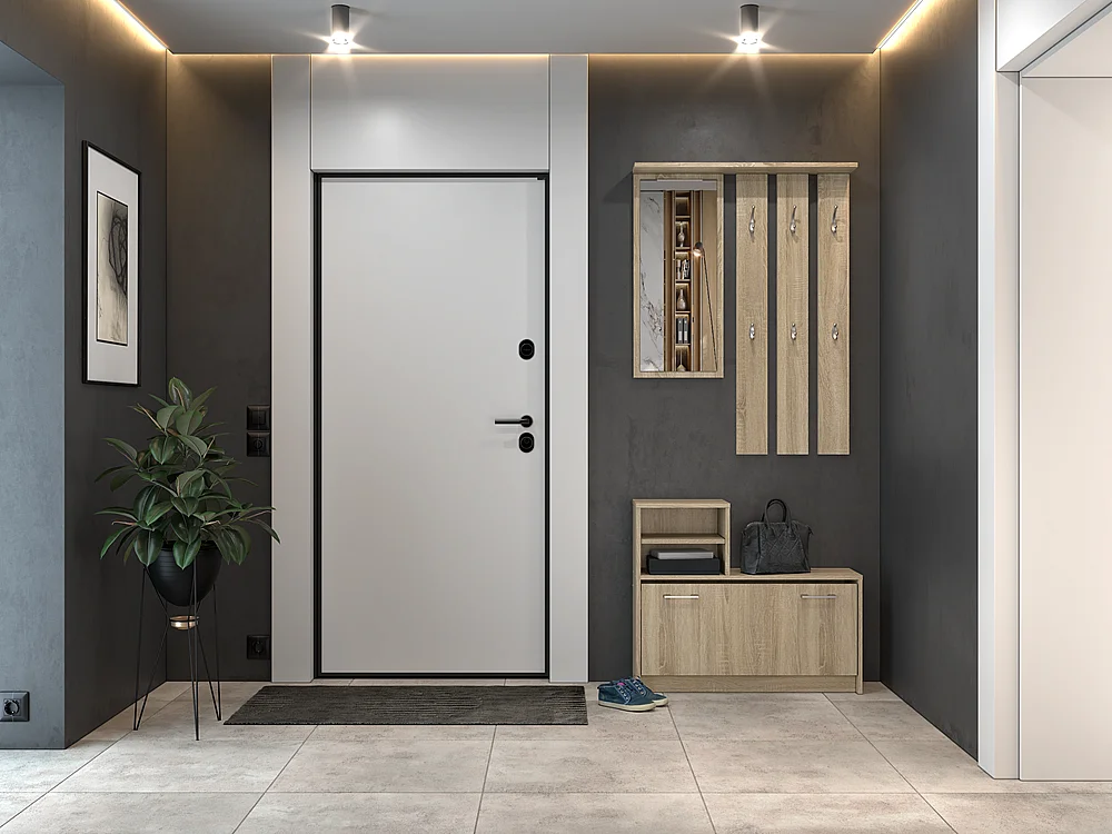 Armario Zapatero Color Roble Sonoma de 85x180x24 cm  – Diseño Moderno y Estrecho para Recibidor o Pasillo