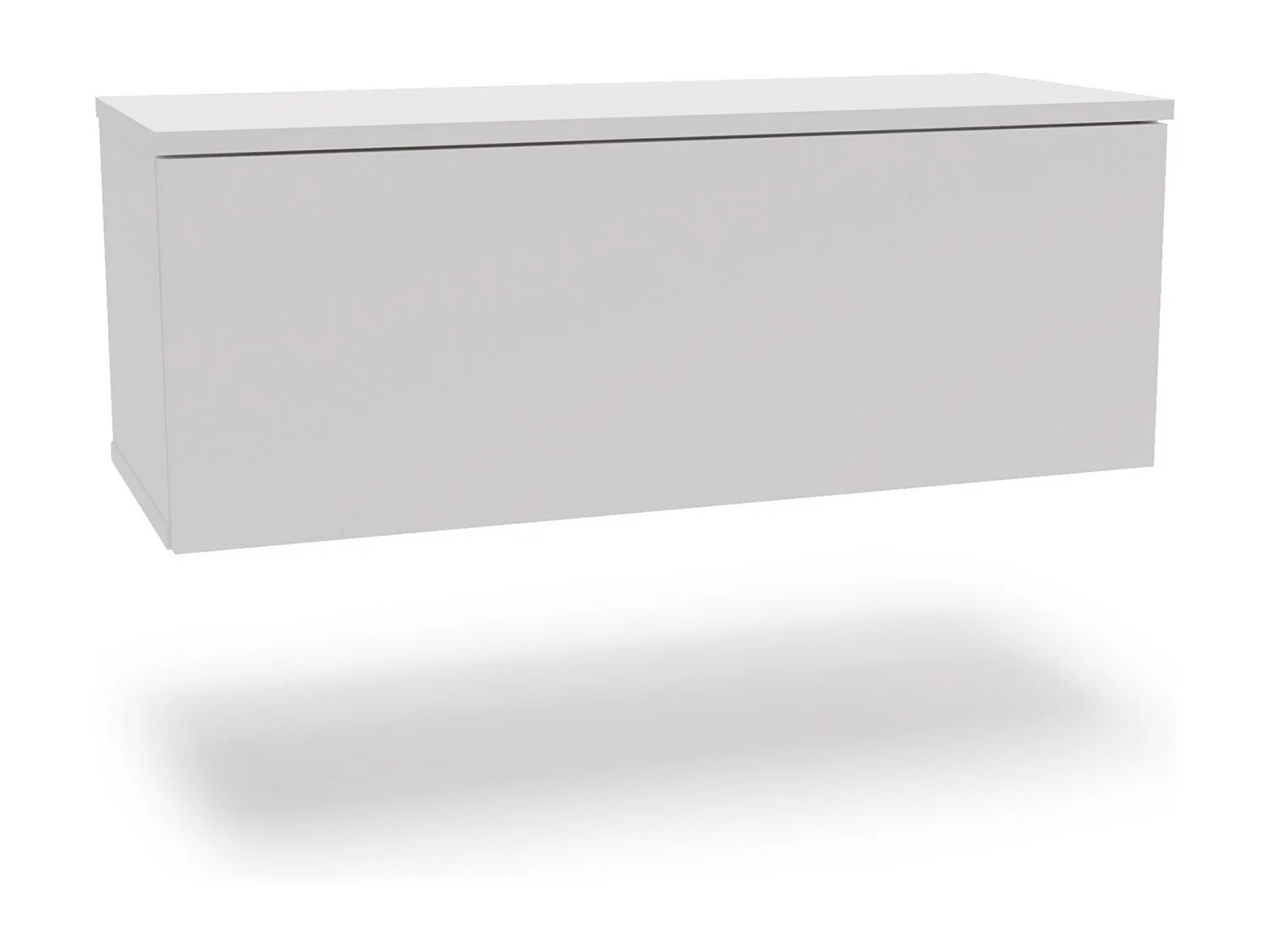 Mueble TV Blanco – Montaje Dual (Pared o Suelo) – 80x30x32 cm – Apertura TIP-ON – Estilo Moderno