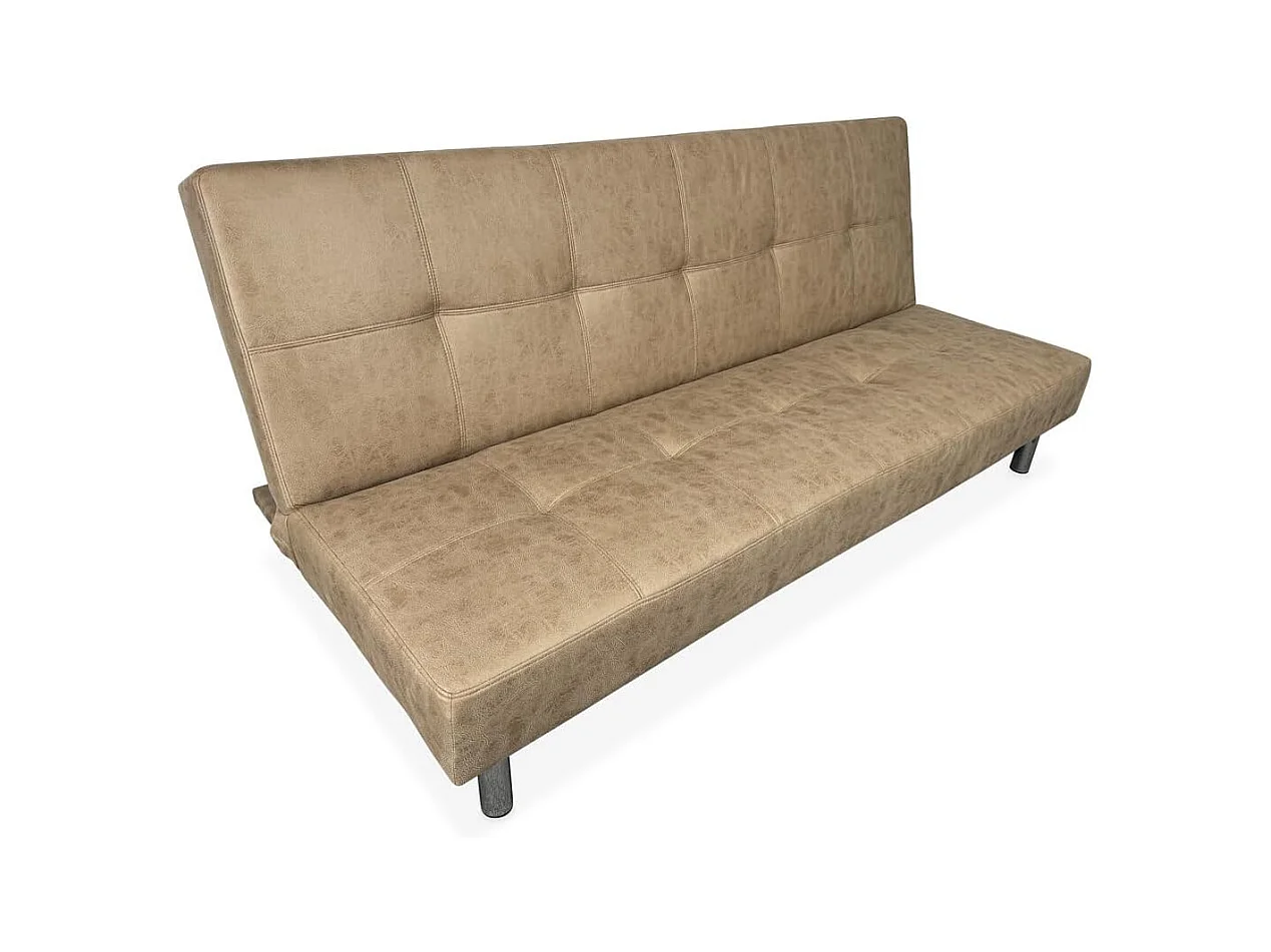 Meyvaser Sofá Cama de 2 Plazas - 187 x 85 x 78 cm - Apertura Clic-Clac - Máximo Relax, Confort y Resistencia