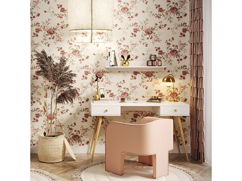 Escritorio Moderno Blanco con Cajones 135x79x54 cm – Estilo Escandinavo – Para Oficina, Estudio o Dormitorio