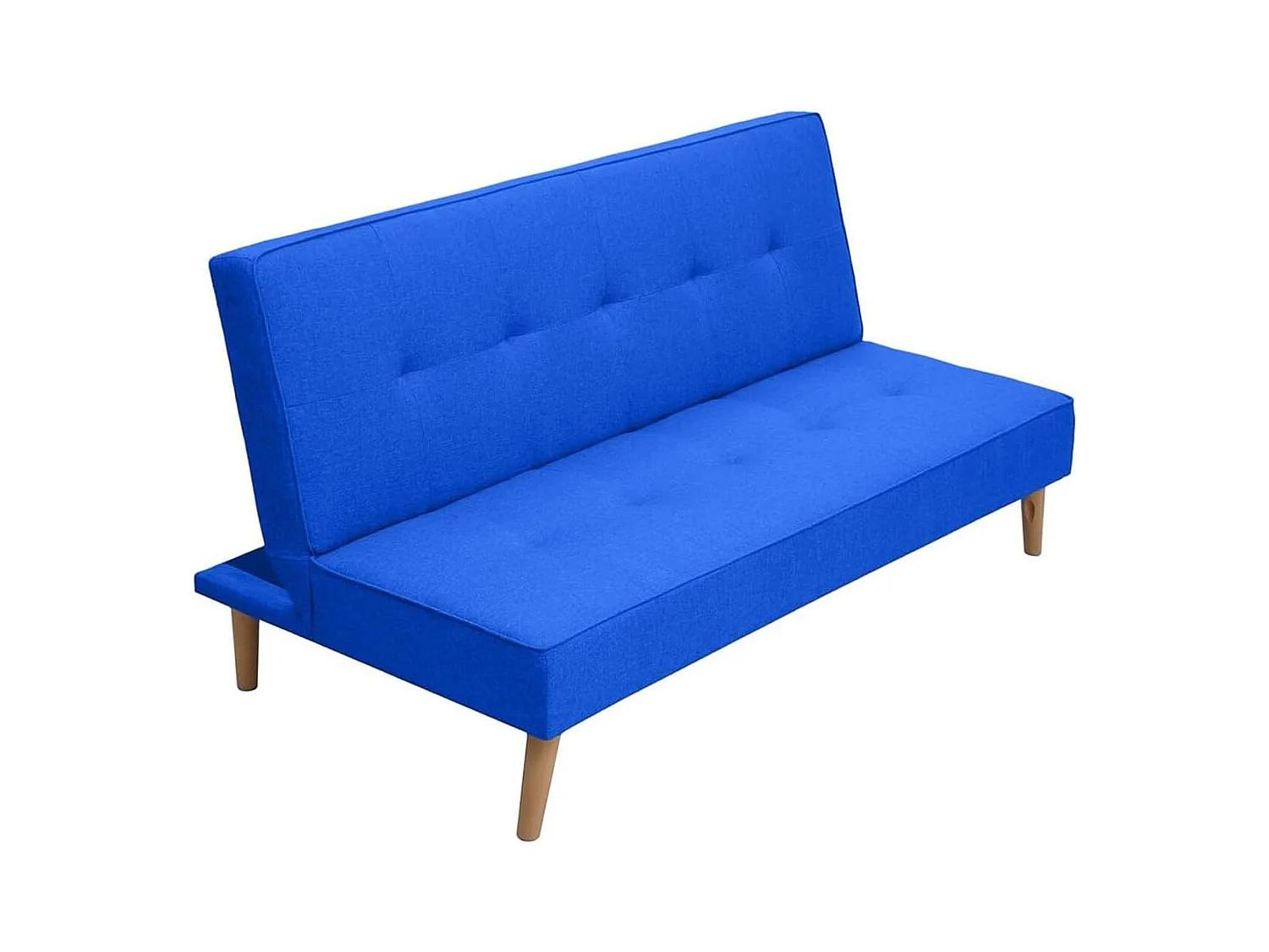 Sofá Cama Clic Clac 3 Plazas Tipo Libro, Color Azul oscuro, Diseño Moderno, 188x88x88 cm