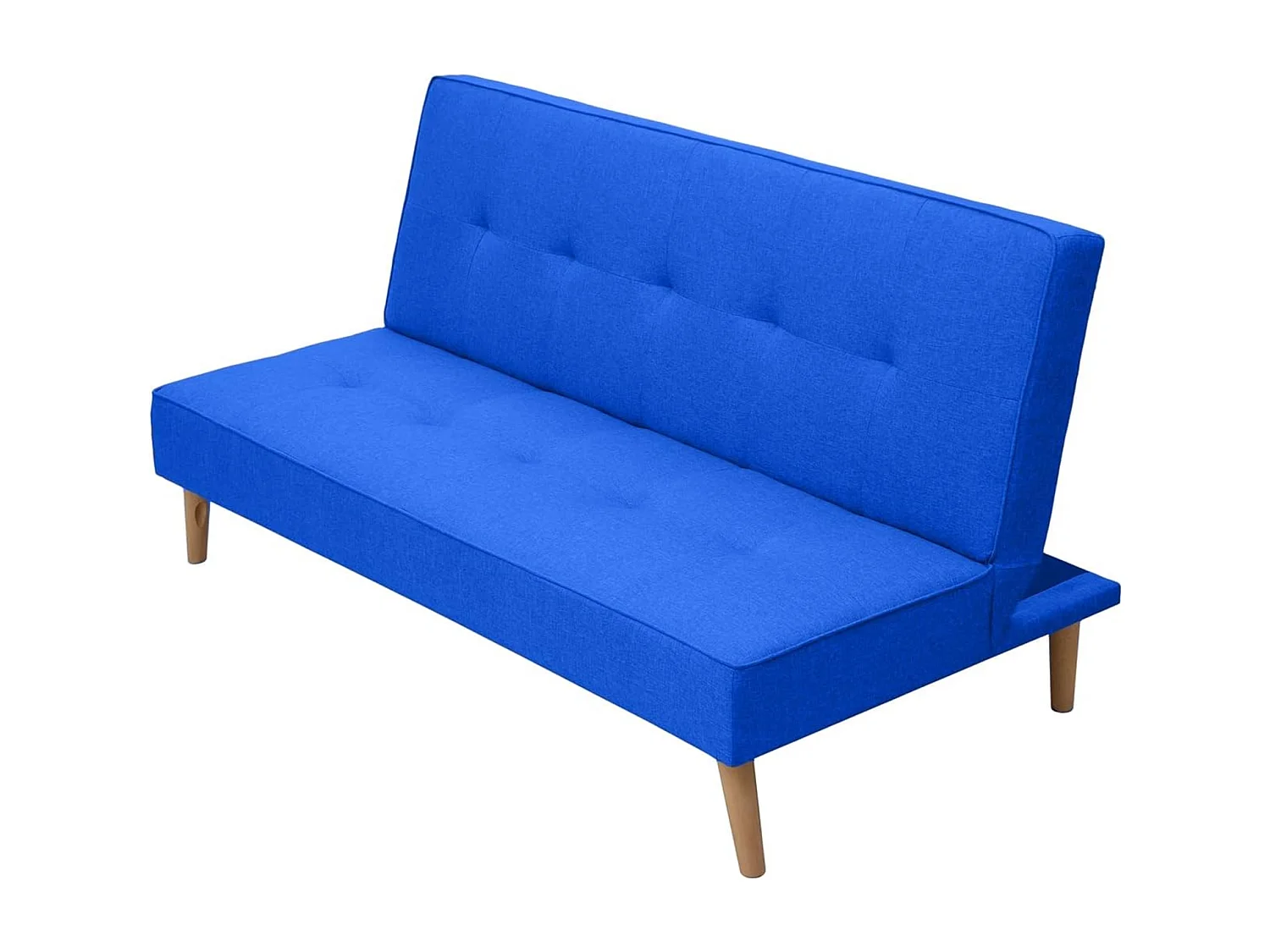 Sofá Cama Clic Clac 3 Plazas Tipo Libro, Color Azul oscuro, Diseño Moderno, 188x88x88 cm