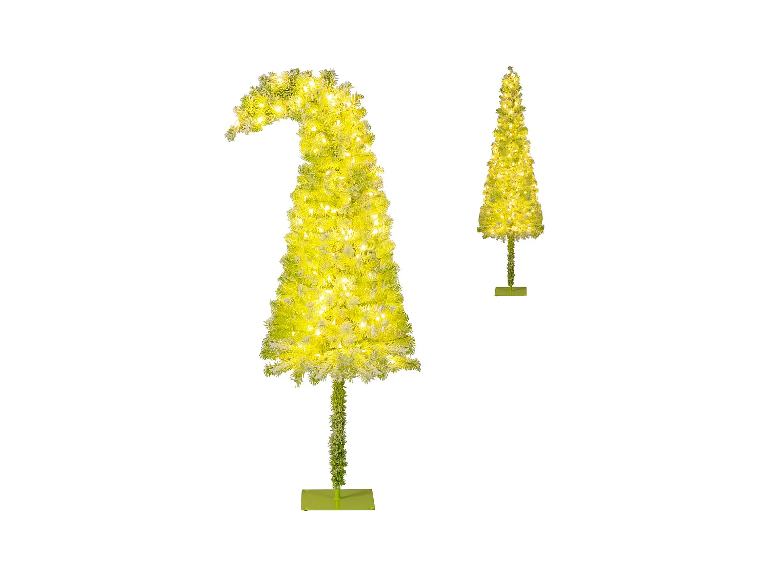 Albero festivo artificiale pre-illuminato con punta flessibile 290 punte di ramo, Albero di natale da 180 CM Verde