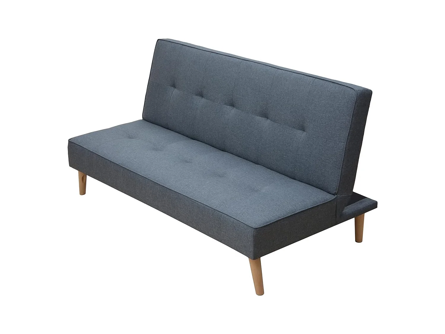 Sofá Cama Clic Clac 3 Plazas Tipo Libro, Color Gris, Diseño Moderno, 188x88x88 cm