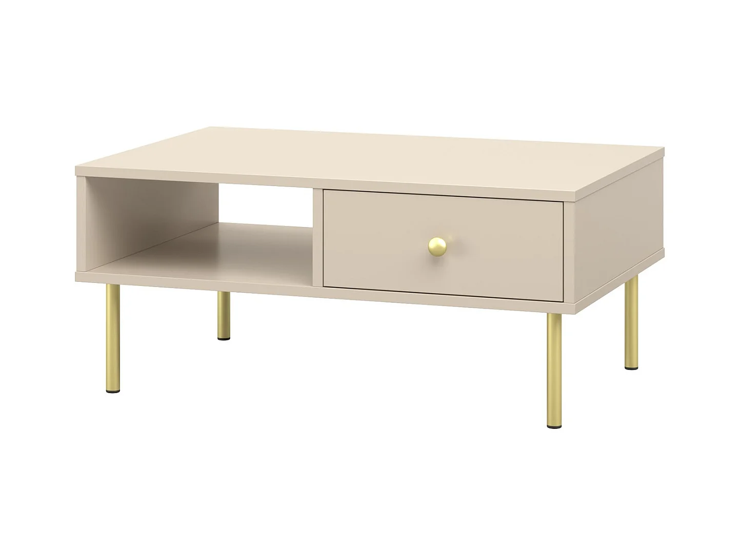 Mesa de Centro 90x60x43 cm Color Cachemira – Diseño Elegante y Moderno para Salón, Ideal como Mesa Auxiliar Decorativa
