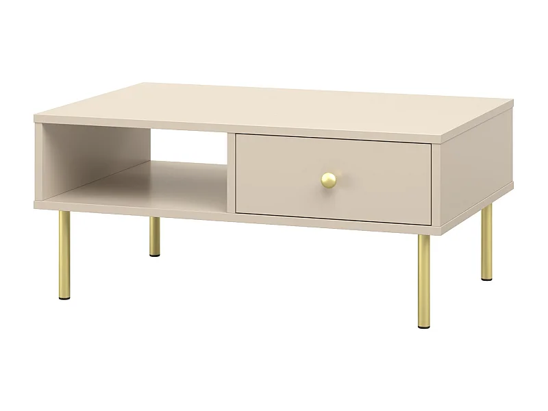 Mesa de Centro 90x60x43 cm Color Cachemira – Diseño Elegante y Moderno para Salón, Ideal como Mesa Auxiliar Decorativa
