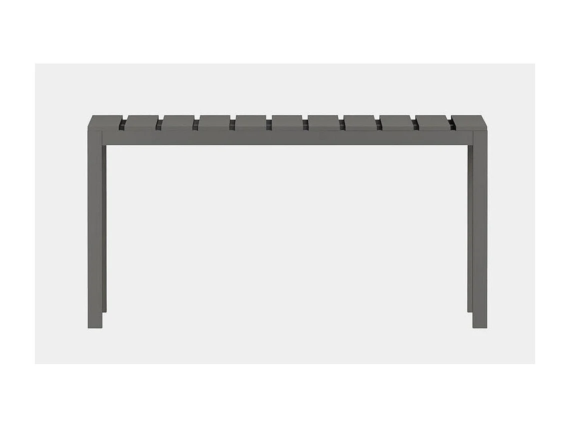 Mesa de Comedor Fija – 120x80x75 cm, Polipropileno Color Gris, Apta para Exterior, Diseño Moderno y Resistente.