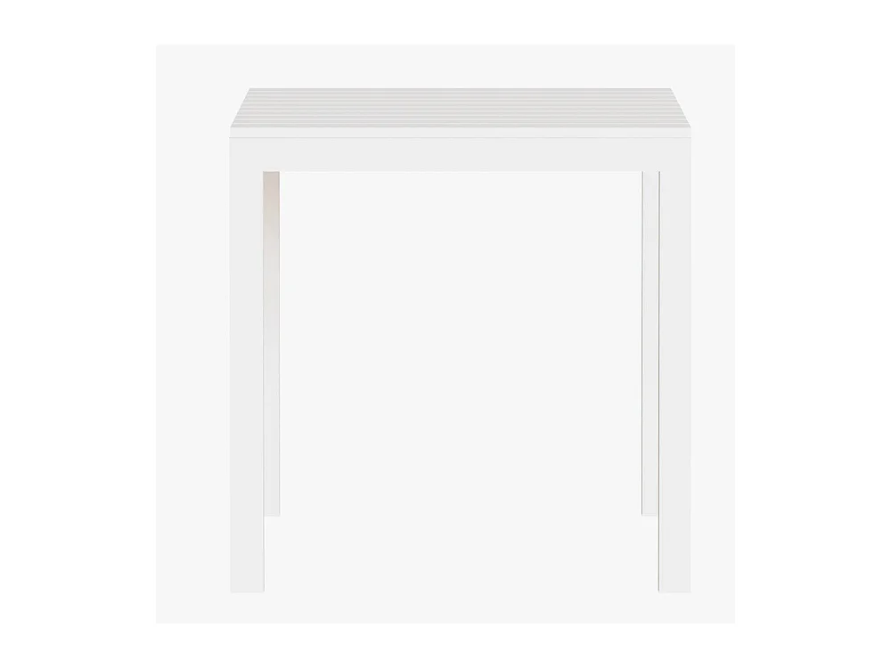 Mesa de Comedor Fija – 120x80x75 cm, Polipropileno Blanco, Apta para Exterior, Diseño Moderno y Resistente.