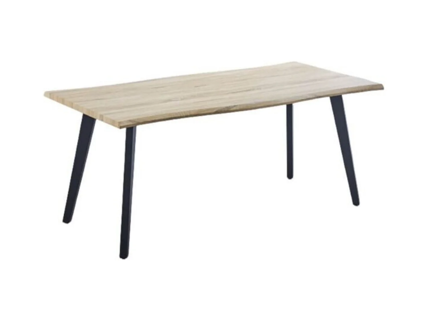 Mesa Comedor Madera Estilo Industrial, Patas metálicas Negras, Mesa Rectangular, Gran Calidad, Medidas 180 cm (Largo) x 90 cm (Ancho) 76 cm (Alto)