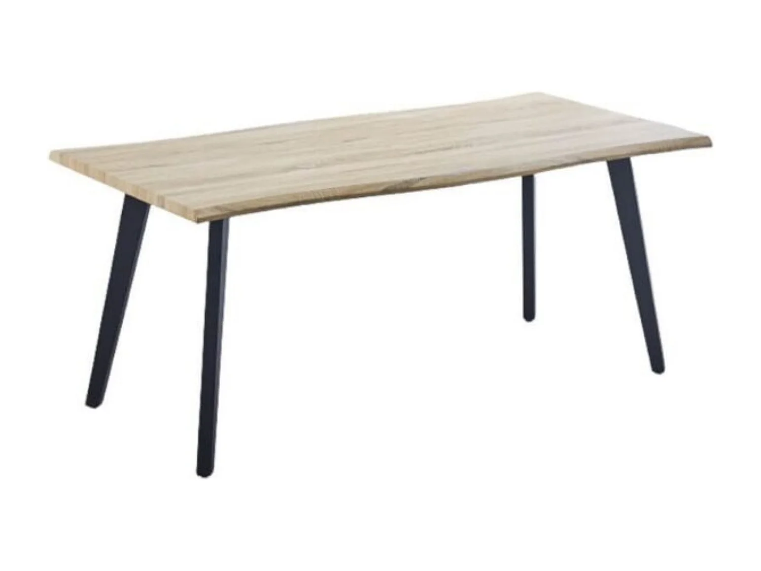 Mesa Comedor Madera Estilo Industrial, Patas metálicas Negras, Mesa Rectangular, Gran Calidad, Medidas 180 cm (Largo) x 90 cm (Ancho) 76 cm (Alto)