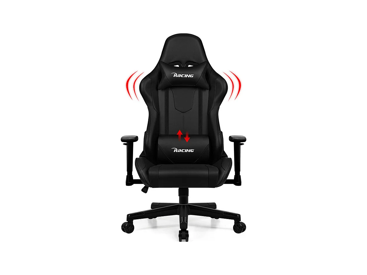Hiazurm Chaise Gaming - Chaise de Jeu avec Dossier Réglable 90°-165° - Style Racing - Poids Max 150 kg